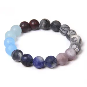 Uranus Lucky Stone Charm Bracelets,Astrology Natural Stone Planets Bracelets-i7bags