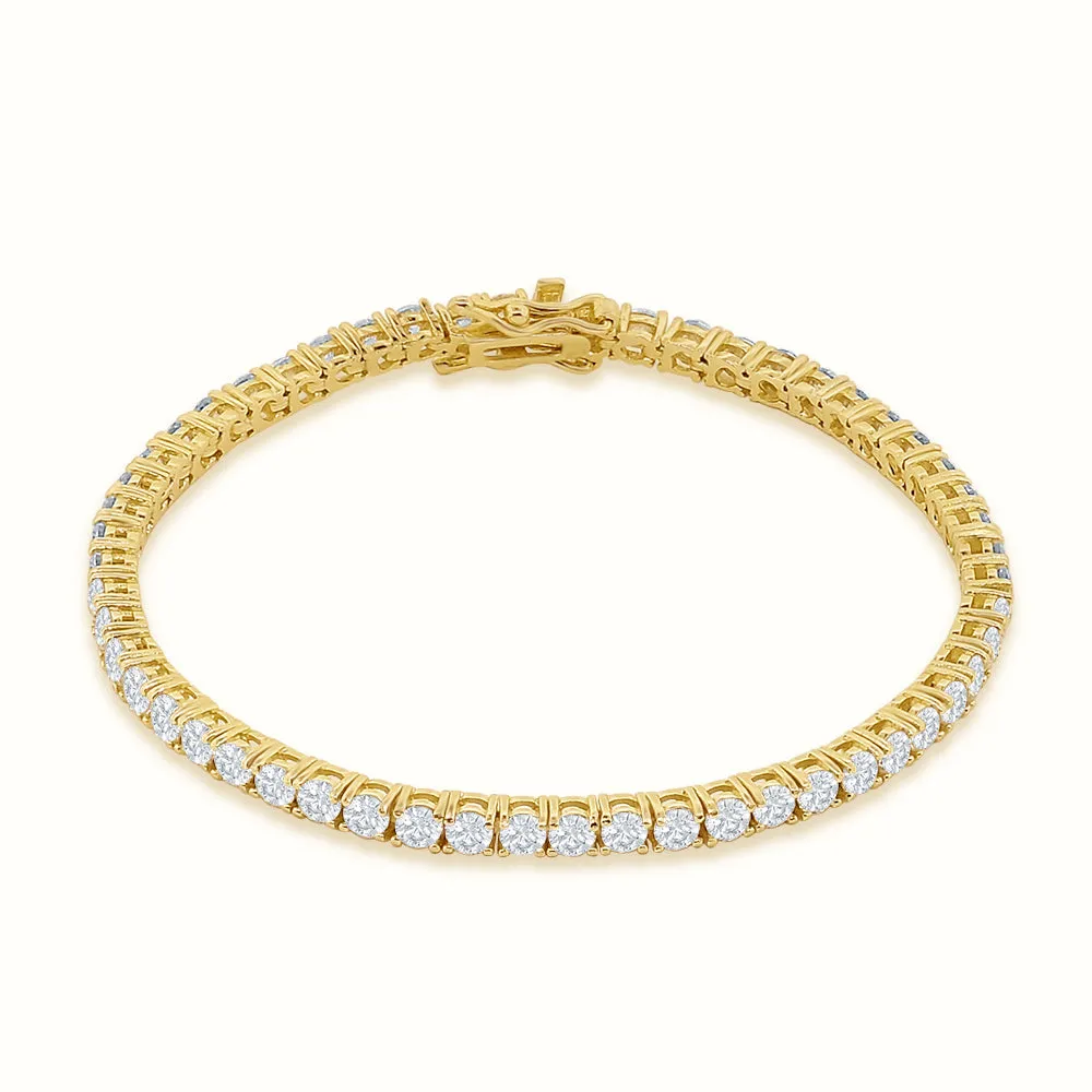 Women's Vermeil Diamond Buttercup Tennis Bracelet